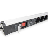 Digitus DN-95435, Strømskinne Sort/aluminium