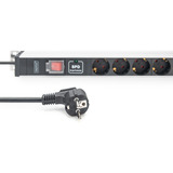 Digitus DN-95435, Strømskinne Sort/aluminium