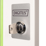 Digitus Glasfrontdør til 19" 12U vægboks Unique-serien, Frontpanel grå