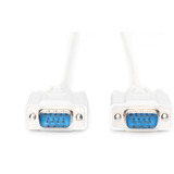 Digitus Serielt datatransfer tilslutningskabel, D-Sub9 (stik) > D-Sub9 (stik) Beige