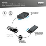 Digitus USB M.2 SSD, Drev kabinet aluminium