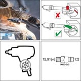Hazet Tiefenschleifer 9033P-8, Vinkelsliber Sort