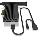 ICY BOX IB-PCI224M2-ARGB interface-kort/adapter Intern M.2 Sort, PCIe, M.2, PCIe 4.0, Sort, Passiv, Kina