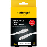 Intenso USB-kabel C315L Hvid
