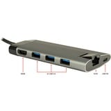 Inter-Tech GDC-802 USB 3.2 Gen 1 (3.1 Gen 1) Type-C 1000 Mbit/s Grå, Docking station USB 3.2 Gen 1 (3.1 Gen 1) Type-C, HDMI, RJ-45, MMC, MicroSD (TransFlash), 1000 Mbit/s, 30 Hz, 3840 x 2160