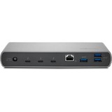 Kensington SD5700T Thunderbolt™ 4 Docking Station grå/Sort, Ledningsført, Thunderbolt 4, 90 W, 3,5 mm, 100,10,1000 Mbit/s, Grå