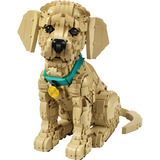 LEGO Ikoner Golden Retriever hvalp, Bygge legetøj 