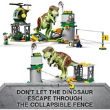 LEGO Jurassic World T. rex på dinosaurflugt, Bygge legetøj Byggesæt, 4 År, Plast, 140 stk, 620 g