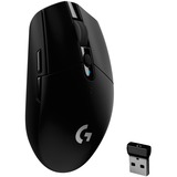 Logitech G305 mus Højre hånd RF trådløs+Bluetooth Optisk 12000 dpi, Gaming mus Sort, Højre hånd, Optisk, RF trådløs+Bluetooth, 12000 dpi, 400 fps, Sort