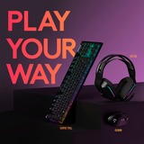 Logitech G305 mus Højre hånd RF trådløs + Bluetooth Optisk 12000 dpi, Gaming mus Sort, Højre hånd, Optisk, RF trådløs + Bluetooth, 12000 dpi, 400 fps, Sort