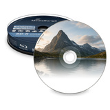 MediaRange MR500 25GB BD-R 10pcs read/write Blu-ray medie (BD), Blu-ray-diske BD-R, 25 GB, 6x, Kageæske, 10 stk, Detail