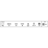 Philips 275B1, LED-skærm Sort