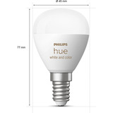 Philips Hue White & Color Ambiance E14 dråbeform dobbeltpakke 470 lm, LED-lampe 