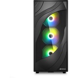 Sharkoon Rebel C80G RGB , Towerkabinet Sort