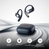 Shokz OpenFit Air Headset Trådløs Ørekrog Opkald/Musik/Sport/Hverdag Bluetooth Sort, Hovedtelefoner Sort, Trådløs, 50 - 16000 Hz, Opkald/Musik/Sport/Hverdag, 174 g, Headset, Sort