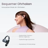 Shokz OpenFit Air Headset Trådløs Ørekrog Opkald/Musik/Sport/Hverdag Bluetooth Sort, Hovedtelefoner Sort, Trådløs, 50 - 16000 Hz, Opkald/Musik/Sport/Hverdag, 174 g, Headset, Sort