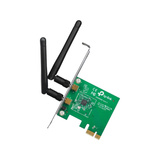 TP-Link TL-WN881ND netværkskort Intern WLAN 300 Mbit/s, Wi-Fi-adapter Intern, Trådløs, PCI Express, WLAN, 300 Mbit/s, Grøn