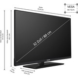 Telefunken LED-tv Sort