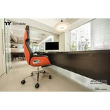 Thermaltake ARGENT E700 PC gamingstol Sort, Spil pladser Sort, PC gamingstol, 150 kg, 170 cm, 190 cm, Sølv, Aluminium