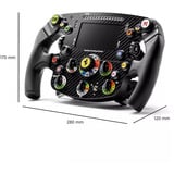 Thrustmaster Formula Wheel Add-On Ferrari SF-25 Edition, Udskiftnings rat Sort, Racerhjul, Sort, Kulfiber, 10,9 cm (4.3"), Thrustmaster T818, Thrustmaster T598, 280 mm