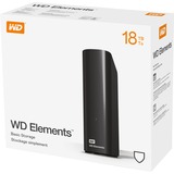 WD ELEMENTS ekstern harddisk 18000 GB Sort Sort, 18000 GB, 2.0/3.2 Gen 1 (3.1 Gen 1), Sort