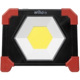 Wiha Batteridrevet arbejdslygte 30 watt, Byggeri spotlight Sort/Rød