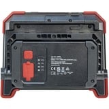 Wiha Batteridrevet arbejdslygte 30 watt, Byggeri spotlight Sort/Rød