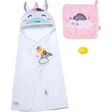 ZAPF Creation BABY born Hooded Towel Set, Dukke tilbehør BABY born Hooded Towel Set, Dukke badesæt, 3 År