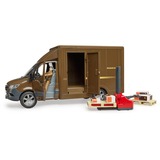 bruder MB Sprinter UPS med chauffør og tilbehør, Model køretøj Brown