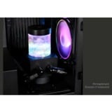 Alphacool Core 100 Aurora Udjævningsbeholder D5/VPP Acetal/Akryl, Ekspansion tank Sort