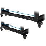 Alphacool ES 19" Open Frame Serverrack, Rack server kabinet Sort