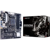 Biostar B550MX/E PRO bundkort AMD B550 Stik AM4 micro ATX AMD, Stik AM4, AMD Ryzen™ 3, AMD Ryzen™ 5, AMD Ryzen™ 7, 3rd Generation AMD Ryzen™ 9, AMD Ryzen 9 5th Gen, DDR4-SDRAM, 128 GB, DIMM