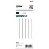 Bosch 2 608 634 243 stiksav, rullesav & sabelsavklinge Stiksavklinger Bimetal 5 stk Stiksavklinger, Hårdt træ, Lamineret panel, Panel, Blødt træ, Bimetal, Sort, Grå, 4 mm, 10 cm