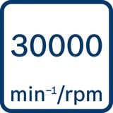 Bosch GCU 18V-30 PROFESSIONAL 30000 rpm Sort, Blå, Rød, Rustfrit stål, Roterende fræser Blå/Sort, Skruepistol, Lige håndtag, 1/4", Sort, Blå, Rød, Rustfrit stål, Børstefri, IPX5