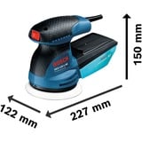 Bosch GEX 125-1 AE Professional Rystepudser 12000 rpm 24000 OPM Sort, Blå, Rød, Tilfældige rystepudser Blå/Sort, Rystepudser, Velcro, Sort, Blå, Rød, 7500 rpm, 12000 rpm, 15000 OPM