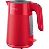 Bosch TWK2M164 elkedel 1,7 L 2400 W Sort, Grå, Rød Rød, 1,7 L, 2400 W, Sort, Grå, Rød, Plast, Vandmåler, Overophedningsbeskyttelse
