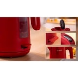 Bosch TWK2M164 elkedel 1,7 L 2400 W Sort, Grå, Rød Rød, 1,7 L, 2400 W, Sort, Grå, Rød, Plast, Vandmåler, Overophedningsbeskyttelse