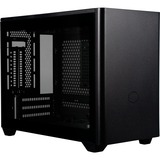 Cooler Master MasterBox NR200P Desktop Sort, Towerkabinet Sort, Desktop, PC, Sort, Mini-DTX, Mini-ITX, Maske, Plast, SGCC, Stål, Hærdet glas, 15,5 cm
