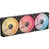 Corsair iCUE LINK LX120-R RGB Reverse, Sag fan Sort