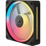 Corsair iCUE LINK LX120-R RGB Reverse, Sag fan Sort