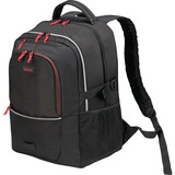DICOTA Backpack Plus SPIN rygsæk Sort Polyester Sort, Sport, Unisex, 35,6 cm (14"), Notebook rum, Polyester