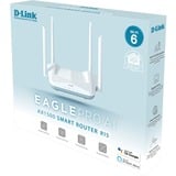 D-Link R15 trådløs router Gigabit Ethernet Dual-band (2,4 GHz / 5 GHz) Hvid Wi-Fi 6 (802.11ax), Dual-band (2,4 GHz / 5 GHz), Ethernet LAN, Hvid, Bordplade router