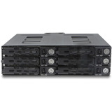 DeLOCK 5,25″ udskiftningsramme til 6 x 2,5″ SATA eller SAS HDD / SSD med lås, Monteringsrammen 