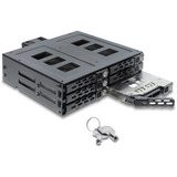 DeLOCK 5,25″ udskiftningsramme til 6 x 2,5″ SATA eller SAS HDD / SSD med lås, Monteringsrammen 