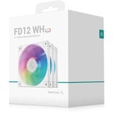 DeepCool FD12 ARGB WH 120x120x25, Sag fan Hvid