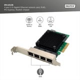 Digitus 4-port 2,5G Ethernet, Netværkskort 