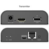 Digitus HDMI KVM IP Extender Sæt, KVM-switchen Sort