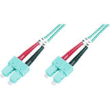 Digitus LWL patchkabel, duplex, SC > SC stik, multimode OM3 Turkis