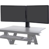 Ergotron WorkFit Dual-Monitor-Kit, Skærmbeslag Sort