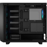 Fractal Design Meshify 2 RGB Sort, Towerkabinet Sort, PC, Sort, ATX, EATX, micro ATX, Mini-ITX, Stål, Hærdet glas, Flere, Kabinet faner